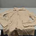 Runcati Mens Button Down Shirt Cotton Linen Casual Long Sleeve Shirts Collared Hippie Beach Tops (Medium, Khaki)