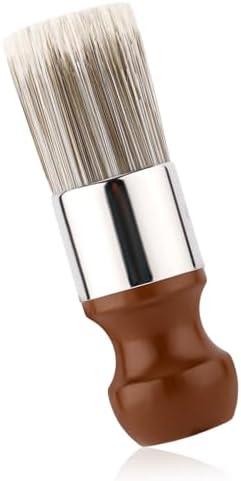 Salve Brush for Leather Furniture, Soft Nylon Bristles Wood Repair Clean Brush Gentle Polish & Wax Applicator for Leather Care