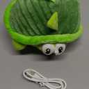 GUKCO Interactive Moving Dog Toys – Plush Chew Toy with Bouncing Ball, Music & Recording | Rechargeable SelfPlay Toys for Small, Medium & Large Dogs to Keep Them Engaged (Turtle)