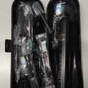 Electric Toothbrush, Sonic Type for Adults & Teens, 8 Brush Heads, Travel Case, 6 Modes, 40000 VPM Electric Motor, IPX7 Waterproof, 2 Minutes Timer, Wireless Charging, One Charge for 100 Days-Black