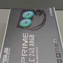 ASUS Prime LC 240 ARGB All-in-one AIO CPU Liquid Cooler AMD: AM5 & AM4 Intel: LGA 1851, 1700, 1200, 115x Specially Designed CPU Contact Area, finned Channels, Infinity Mirror, pre-Installed ARGB Fans