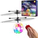 Force1 Orbiter Flying Orb Ball Toy Hand Operated Spinner Drones for Kids - Mini UFO Drone Toys with Remote, Rechargeable LED Indoor Floating Hover Hand Controlled Orb Toys (Multicolor Orb 1pk)
