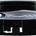 Restaurantware-LID ONLY: Clean Tek Professional 12.75 Inch Bucket Lid With Pour Spout, 1 Cover With Tear Tab And Gasket - Pail Sold Separately, Fit 3.5 And 5 Gallon Bucket, Black Plastic