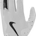Nike Vapor Jet 8.0 Football Gloves (Small, A WHITE | WHITE | BLACK)