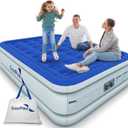 EnerPlex King Air Mattress with Built-in Pump - 18 Inch Double Height Inflatable Mattress for Camping, Home & Portable Travel - Durable Blow Up Bed with Dual Pump - Easy to Inflate/Quick Set Up﻿