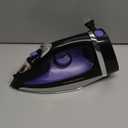 Hamilton Beach Steam Iron for Clothes & Garment Steamer with Smooth Press Stainless Steel Soleplate, 1200 Watts, 8 Retractable Cord, Black (14214)