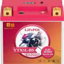YTX5L-BS Lithium Motorcycle Battery LiFePO4 Powersport 12.8V 3Ah 250CCA Replacement Motorcycle, ATV, UTV, Scooter, 4 Wheeler