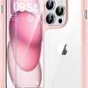 TAURI for iPhone 15 Pro Max Case, with Screen Protectors, Military Grade Drop Protection Shockproof Case for iPhone 15 Pro Max 6.7 Inch Pink