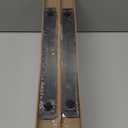 QEEIG Bathroom Floating Shelves for Wall - 15.7" Wall Mounted Shelf Over Toilet Farmhouse Home Decor Display Bookshelf Small 15.7 x 6.7 inch Set of 2, Rustic Brown (008-40BN)