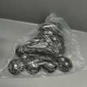 Adjustable Inline Skates for Kids and Teens , All 8 Wheels of Inline Roller Skates Light Up, Safe and Fun Illuminating for Outdoor Indoor Sports (Black, Medium - Big Kid (1-4US))