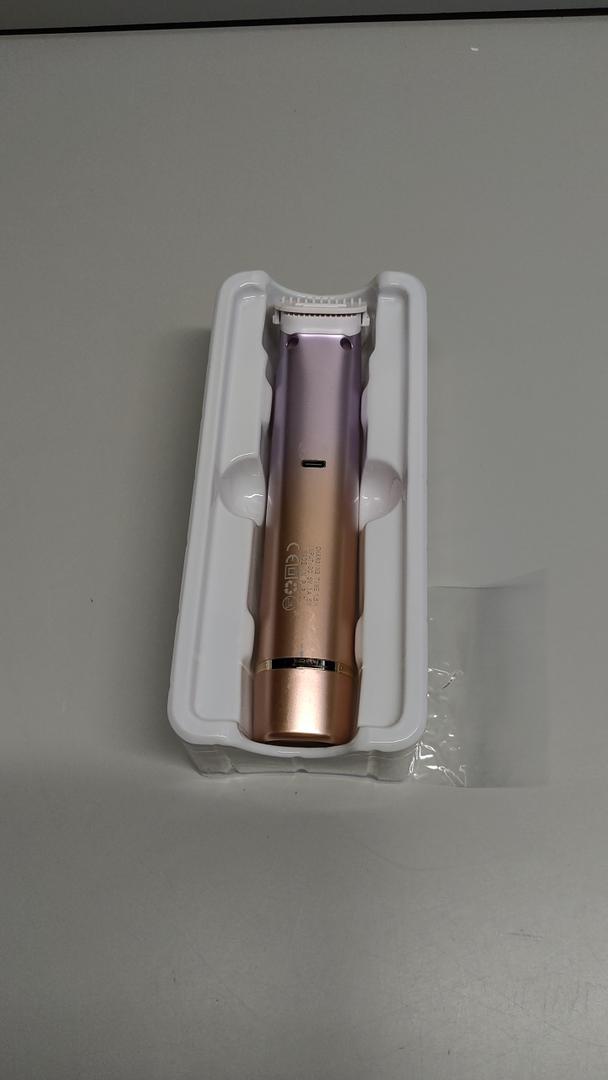 Bikini Trimmer for Women - 2 in 1 Dual Head Women Electric Body Shaver, IPX7 Waterproof Wet & Dry Hair Remover for Bikini Underarm Leg Arm Body Face (Purple)
