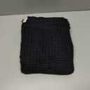 DEMMEX Organic Cotton Waffle Weave Turkish Bath Towel - Ultra Soft Lightweight Quick Dry, Oeko-Tex Certified, 100% Turkish Cotton (Jet Black, X Large (70x30))