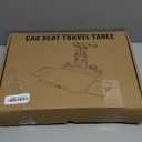 Car Back Seat Tray Table, Stable Foldable Auto Backseat Food Trays Desk for Rear Passenger Road Trip Eating & Work, Multifunctional Adjustable Travel Tray with Phone Drink Holder for Laptop iPad