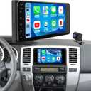 5G WiFi Car Radio for Toyota 4Runner 2003-2009, Tundra 2003-2006, Sequoia 2005-2007, Highlander 2001-2007, Camry 2002-2006, RAV4 2001-2005, 7" Touchscreen Carplay Android Auto Stereo, GPS FM BT Camera