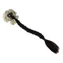 Retro Butterfly Hairpin Claw Clip Ponytail Wig, Detachable Simulation Wig Clips Braided Ponytail Extension Hair