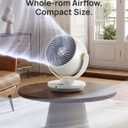DREO Fan for Bedroom, Desk Air Circulator Fans with Remote, 11 Inch Table Fan for Whole Room, 65ft Powerful Airflow, 120 Vertical Manual and 90 Oscillating, 4 Speeds, 8H Timer, 25dB Quiet, Home