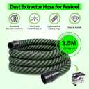 Dust Extractor Hose D27/32x3.5M For Vacuum Hose, Compatible With Festool Ct 26/36/48 Ct 15/25 Ct Mini and Ct Midi Vacumm, Suitable for Sanders, Track Saw And Other Power Tools, 3.5M