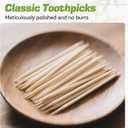 Toothpick Holders 2 Pack with 7200 Picks,Round Toothpicks Double-Side Point for Teeth,Food Pick,Appetizers,Cocktails Fruits,Olive&DIY Craft.