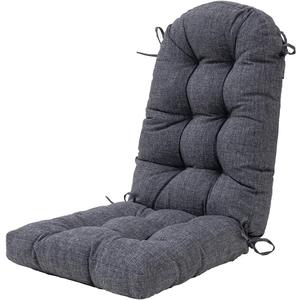Adirondack Chair Cushion, High Back Patio Outdoor Seat Chair Cushion 49x20in -Charcoal Black (1piece/1pack)