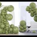 PartyWoo Sage Green Balloons 155 pcs and PartyWoo Sage Green Balloons 140 pcs