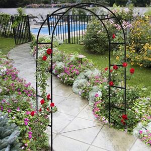 Garden Arch Trellis,Metal Pergola Arbor, Wedding Arch Flowers Frame Backdrop Stand,Garden Arch Arbor for Climbing Plant Wedding Bridal Party Decoration,Assemble Freely 2 Sizes