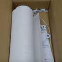 GO&SO White Textured Drum lampshade Medium Lamp Shade 13" Top x 13" Bottom x 10" High (Spider) Modern Linen Lamp Shades for Table Lamp Bedside Lamp Natural Linen Replacement Assembly is Required