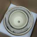 Ceramic Pots for Plants - 10 Inch 8 Inch 6 Inch Plant Pots with Drainage Holes and Saucers Large Planters for Indoor Plants Decorative Outdoor Flower Pots Set of 3 Yellow