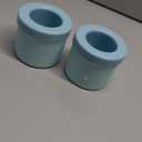 2 Pack Cylinder Ice Cube Mold Ice Trays, Silicone Ice, Portable Ice Cube Maker, Press Type Easy Release Ice Cup (Blue)