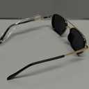 SODQW Tangle Free Aviator Sunglasses for Women Polarized Square Frame With UV400 Protection Sun Glasses for Driving (Gold/Black/Black Grey)