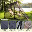 Yahenda Pop up Mosquito Net for Lounge Chair, 78.7 x 39.4 x 59 in Outdoor Mesh Shelter with Dual Zipper Entry, Storage Bag and Ground Stakes, Portable Bug Screen for Patio Camping Beach Fishing Picnic, 78 x 50 x 40"