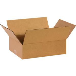 PARTNERS BRAND 13 x 9 x 4 Corrugated Cardboard Boxes, Flat 13"L x 9"W x 4"H, Pack of 25 | Shipping, Packaging, Moving, Storage Box for Home or Business, Strong Wholesale Bulk Boxes