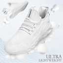 Sneakers for Men Running Casual Lightweight Tennis Shoes Walking Athletic Gym Workout Shoes Summer (6.5, White)