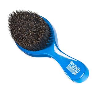 Torino Pro Wave Brushes by Brush King - Medium Curve Waves Brush #350 - Blue, Boar Bristles, Oval, for 360 Waves Hair Care (1 Count (Pack of 1))