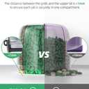 PULIV Portable Pill Dispenser Bottle, Vitamin Organizer with 7 Compartments, Holds Plenty of Supplements, Anti-Mix & Wide Openings Design, Easy to Retrieve Meds, Travel Essentials, Includes 20 Labels (Black)