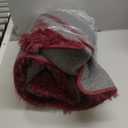 Burgundy Plush Rug for Living Room Fuzzy Carpet for Bedroom Dorm, Non-Slip High Pile Rug, Shag Rug for Playroom Nursery Home Office Decor 4×6Ft