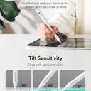 ESR Geo Digital iPad Pencil Findmy Compatible with Apple iPad 2018-2026,with Easy Shortcuts for Apple iPad A16/10/9/8 & Air 13/11 & Pro 12.9/13/11 & Mini 7/6/5,White(No Wireless Charging)