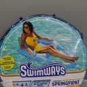 SwimWays Spring Float Premium Recliner Pool Lounger, Inflatable Pool Floats Adult with Fast Inflation for Ages 15 & Up, Sky Blue