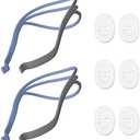 Upgraded Airfit P10 Headgear CPAP Replacement, 2-Pack Replacement Headgear Compatible with reAirfit P10 Nasal Pillow CPAP Mask Straps Included 2 Elastic Straps and 6 Adjustment Clips, Blue