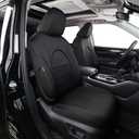 EKR Seat Covers for Toyota Grand Highlander 2024-2026 8 Seats, Full Set | Custom Fit for Toyota Grand Highlander 2024-2026,(2nd Row 40/60 Split),Easy-Wipe Protection -Neoprene(Black)