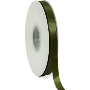 Moss Green Ribbon 3/8 Inch x 50 Yards Satin Ribbon Continuous, Single Face, for Crafts, Gift Wrapping, Floral Bouquet, Weddings, and Decorations, with Spool