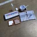 Mini Portable Watercolor Palette,Travel Paint set,15 Grids Portable Wooden Paint Palett with Bag,Paint, Brush, Cleaner Cup,2 Sketchbooks & Magnetic Clip,Watercolor for Painters,Artists