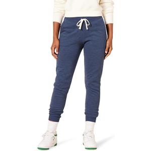 Amazon Essentials Women's Fleece Jogger Sweatpant  (Navy Heather), S