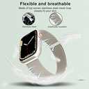 MARGE PLUS Compatible with Apple Watch Band 38mm 40mm 41mm 42mm 44mm 45mm 46mm 49mm Women and Men, Stainless Steel Milanese Loop Band Replacement for iWatch Series 10, Ultra 2, SE, Ultra 9 8 7 6 5 4