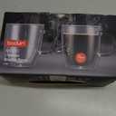 Bodum 15oz Bistro Double Wall Insulated Mug, High-Heat Borosilicate Glass, Set of 2, Clear