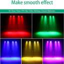 U`King LED Par Lights DJ Stage Light Corded RGB 36 LED with Sound Activated Control DJ Uplighting for Wedding Party Club Christmas Stage Lighting (2 Packs)