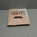 Fleece Lined Tights Women, Control Top Thermal Tights for Women, Fake Translucent Winter Warm Tights (Large-X-Large, Black)