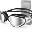 ZIONOR G1 Polarized Swimming Goggles for Unisex Adult Women Anti Fog 100% Anti UV Diving Goggles (A2 (Polarized + Mirror Silver))