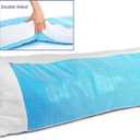 Mindful Design Cooling Memory Foam Body Pillow - Extra Firm Full Shredded Memory Foam Body Pillow w/Cooling Gel, Support and Comfort for Stomach and Side Sleepers