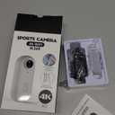 4K Action Camera, Wearable Body Camera with 64GB, Hands-Free Recording WiFi POV Camera with Waterproof Case, Back clip, Thumb Size Sports Cam Portable Camcorder for Cycling, Hiking, Fishing, Vlogging