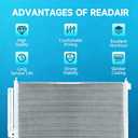 A/C Condenser Fits for Chevrolet Silverado 1500 2014-2018 | 4282 Air Conditioning Condenser for GMC Sierra 1500 2014-2018, Replace 20936312;20982844